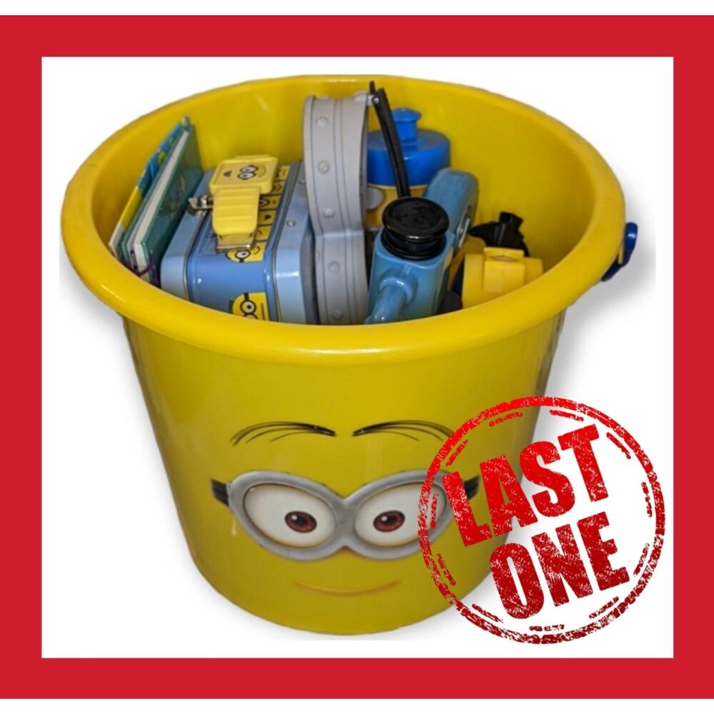 NWT, NWOT, EUC Illumination Minions Despicable Me Multi Toy Activity Bucket BNDL